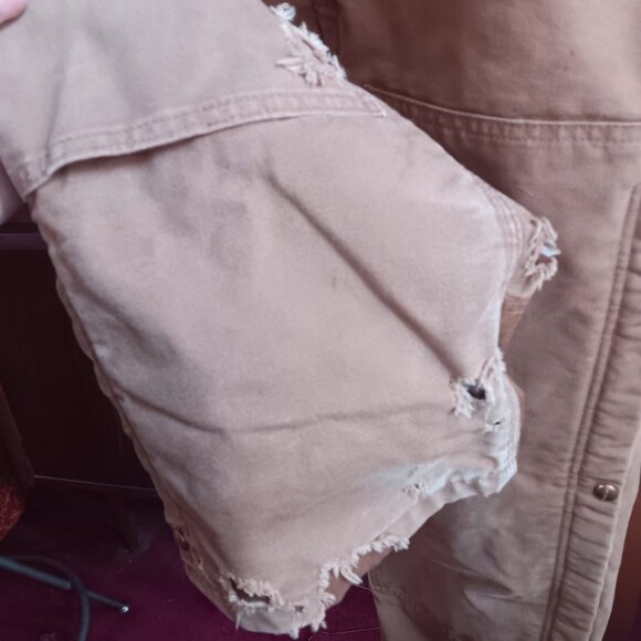 Carhartt Mens Vintage Bib Overalls 40x32 Cotton Mexico Double Knee R41BRN Farm - Picture 7 of 8